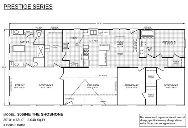 Prestige Series / 30684E The Shoshone